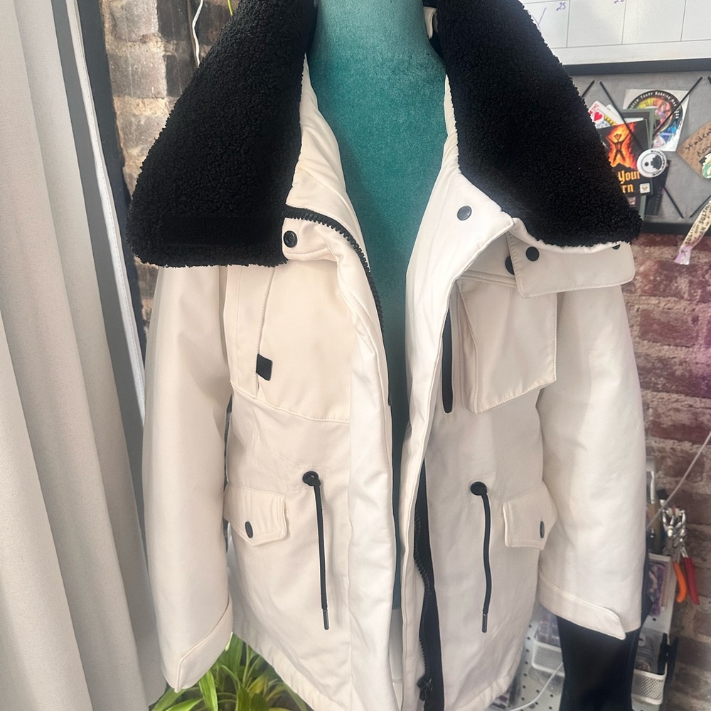 Calvin Klein White Ski Jacket
